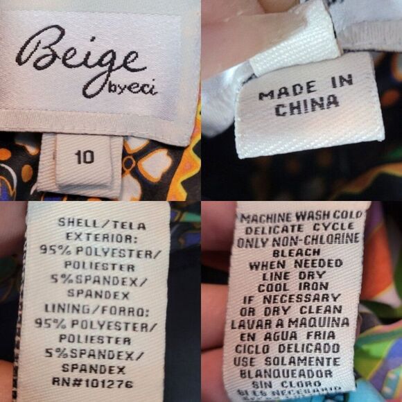 Whimsical Multicolor Silky Mini Dress Sz S Tie Waist Fairycore Party Vibrant - Picture 3 of 12